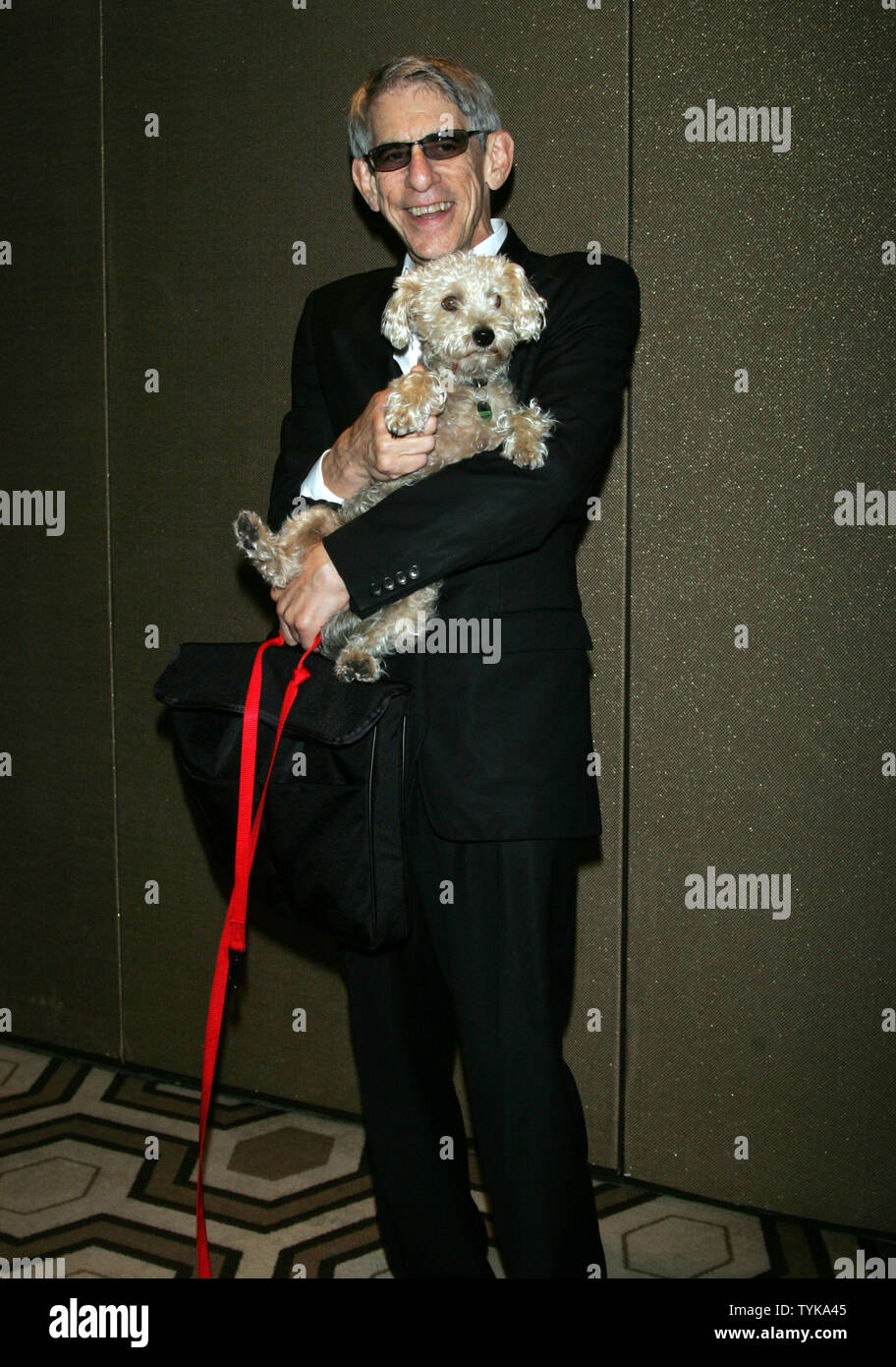 Richard Belzer arrives for the premiere of 'Five Minutes of Heaven'' at the Tribeca Grand Hotel in New York on August 11, 2009.       UPI Photo/Laura Cavanaugh Stock Photo