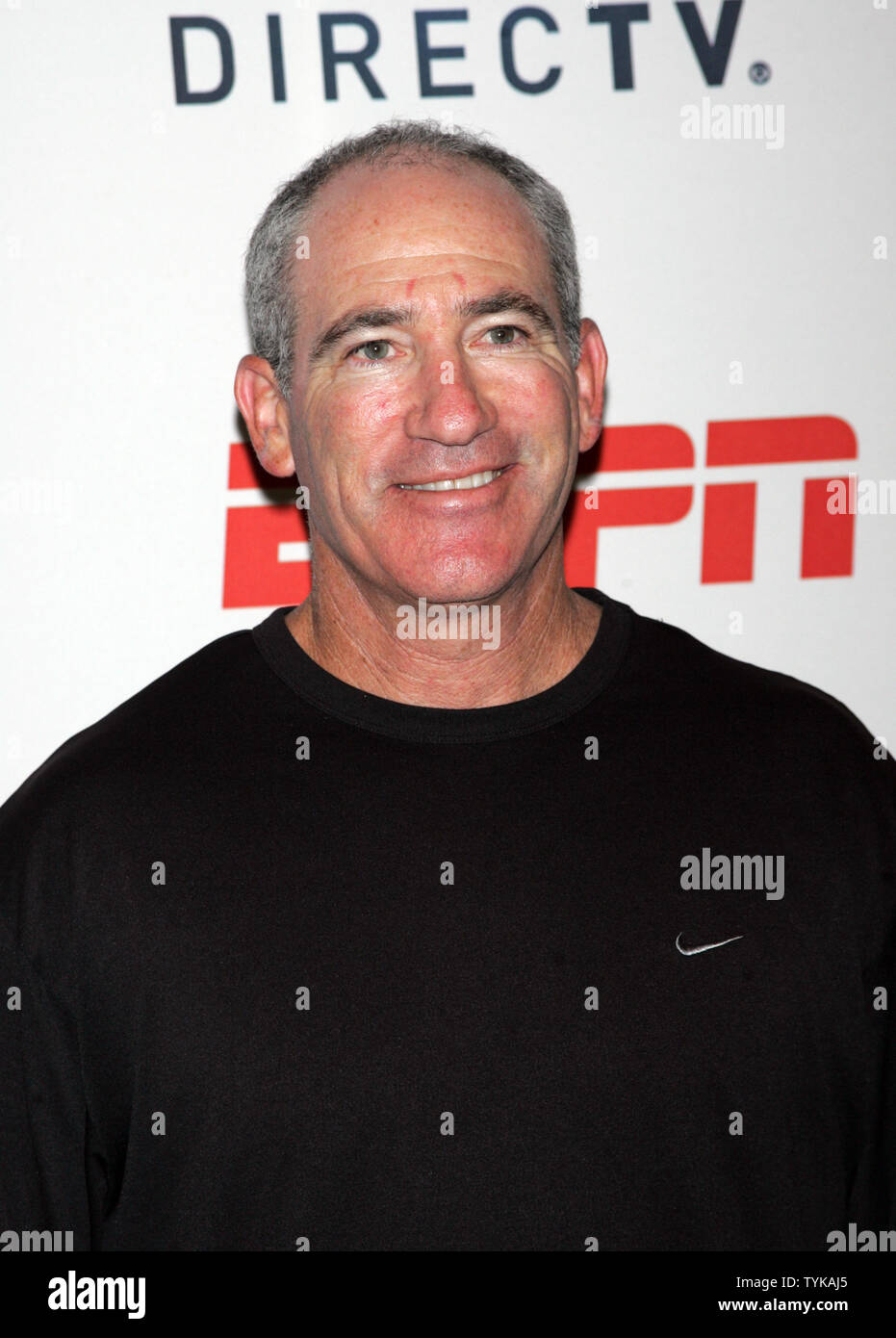 Brad Gilbert arrives at the DIRECTV and ESPN US Open experience at