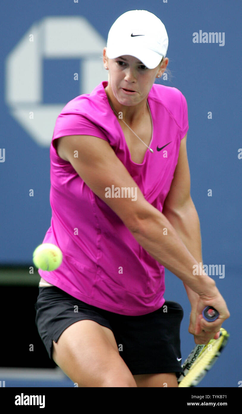 Alexa Glatch (USA) takes on US Open champion Serena Williams during  first-round play of the US Open tennis championship on August 31, 2009 in  New York. UPI /Monika Graff Stock Photo - Alamy