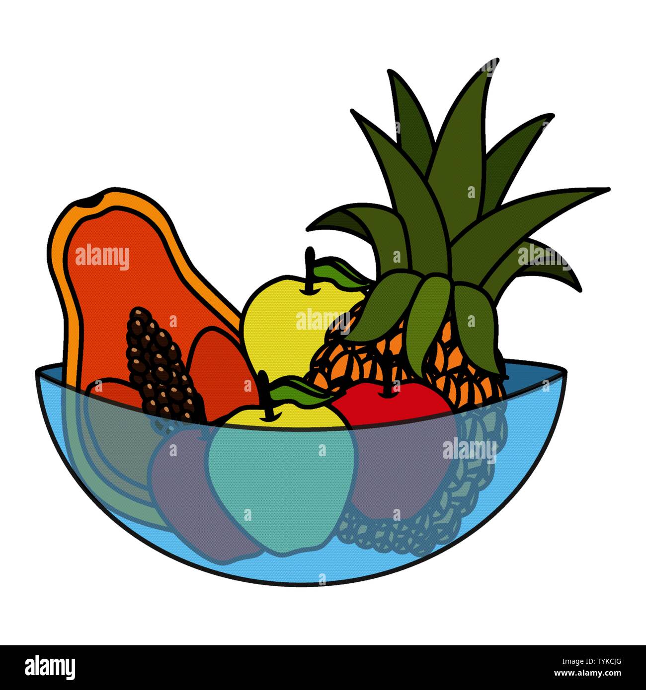 tropical fruits design Stock Vector Image & Art - Alamy