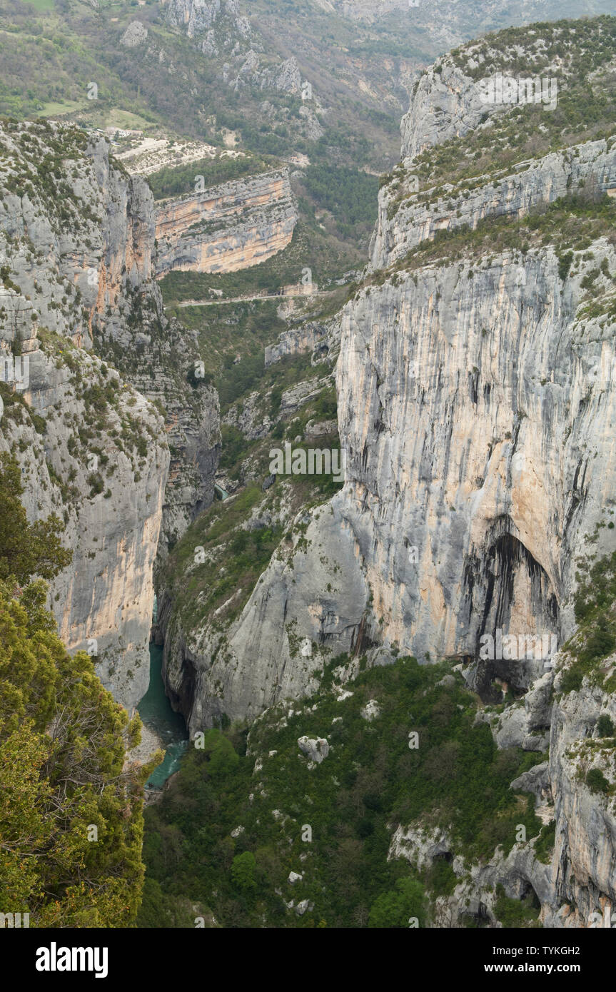 Gorges du Verdons canyon - Provence, France. Stock Photo