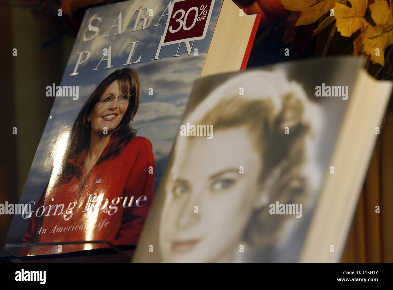 Sarah Palin's new book "Going Rogue An American Life" is on display in