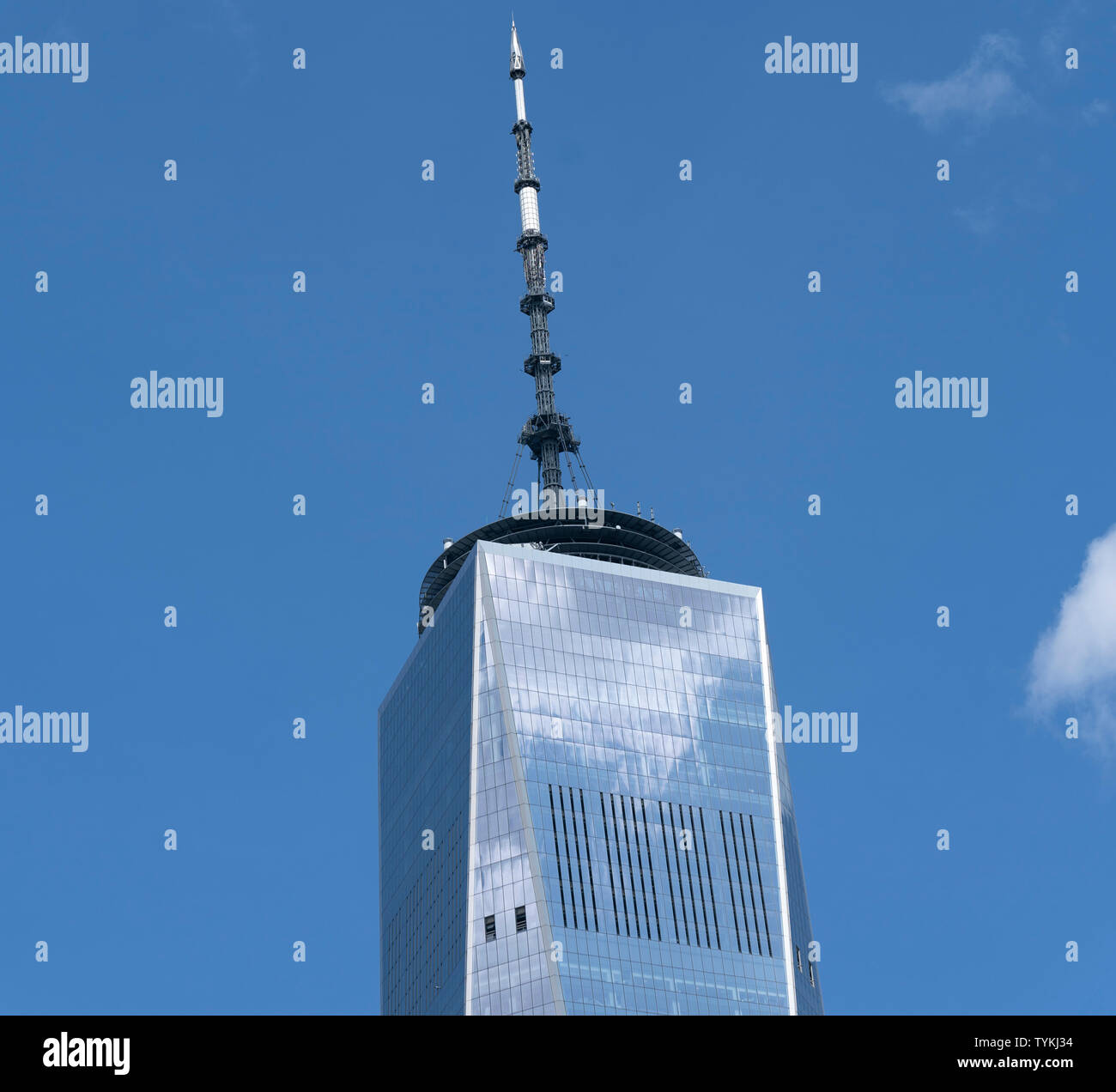 World Trade Center Freedom Tower spire Stock Photo - Alamy