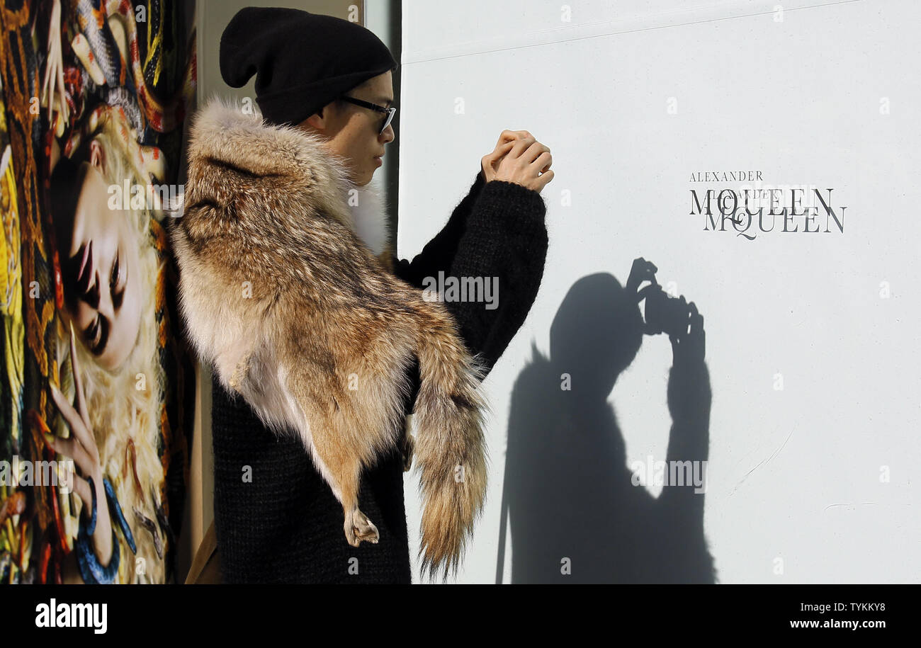 Alexander McQueen death. An unidentified man believed to be a friend of Alexander  McQueen, outside McQueen's flat in central London Stock Photo - Alamy