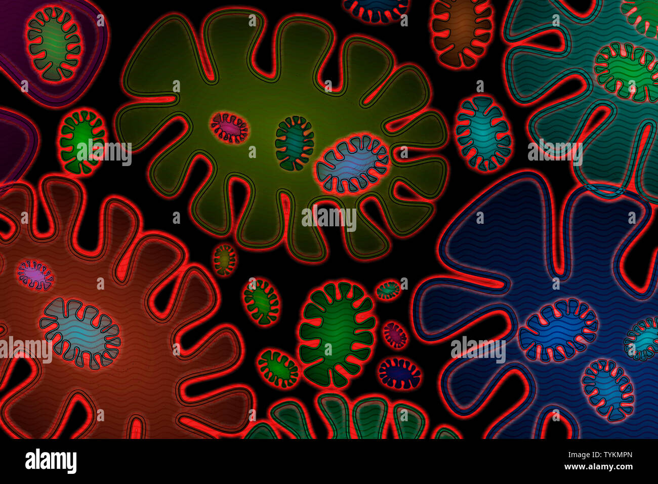 Synthetic Biology - Artificial Life - Abstract Illustration Stock Photo