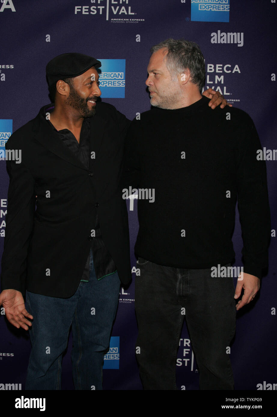 Jesse L. Martin and Vincent D'Onofrio arrives for the Tribeca Film
