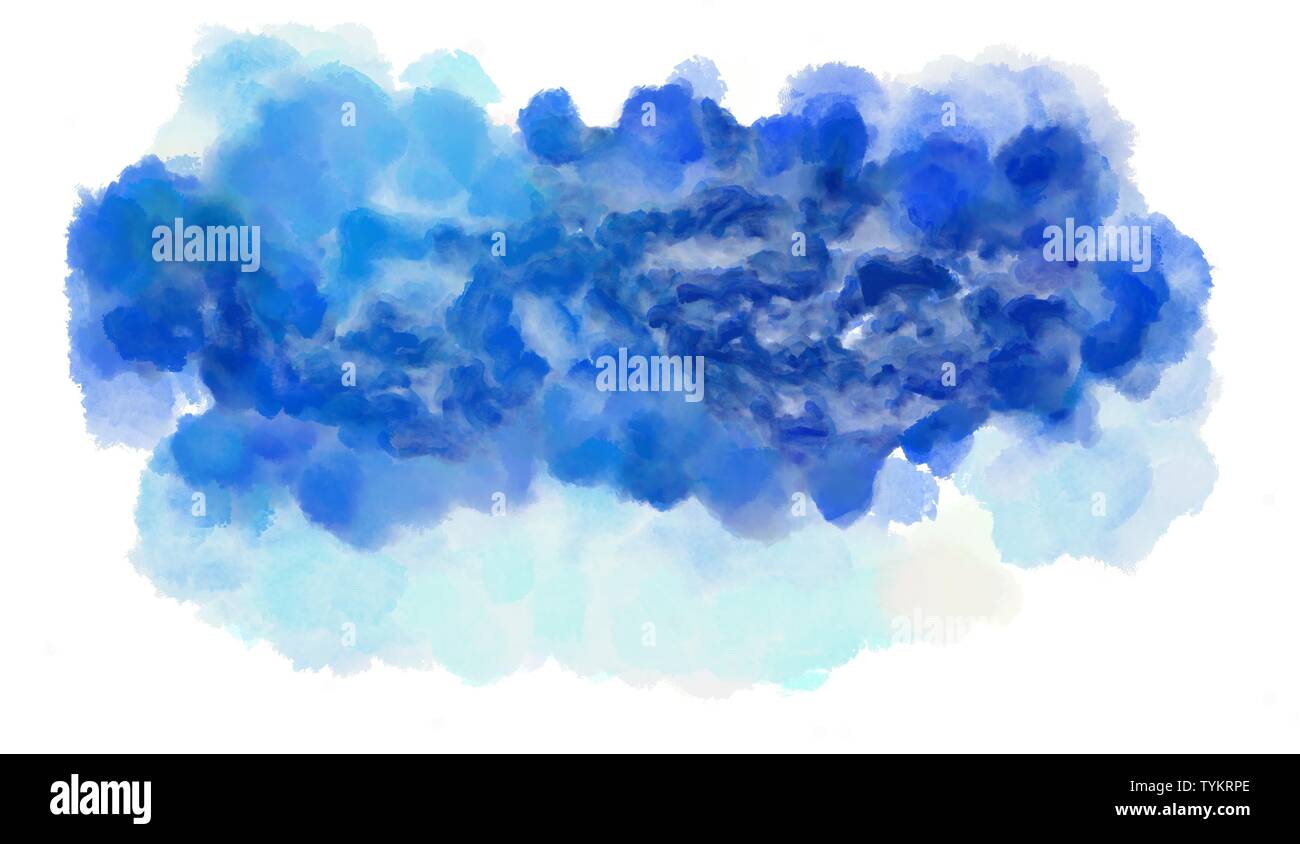 watercolor background. painting with royal blue, lavender and sky blue ...