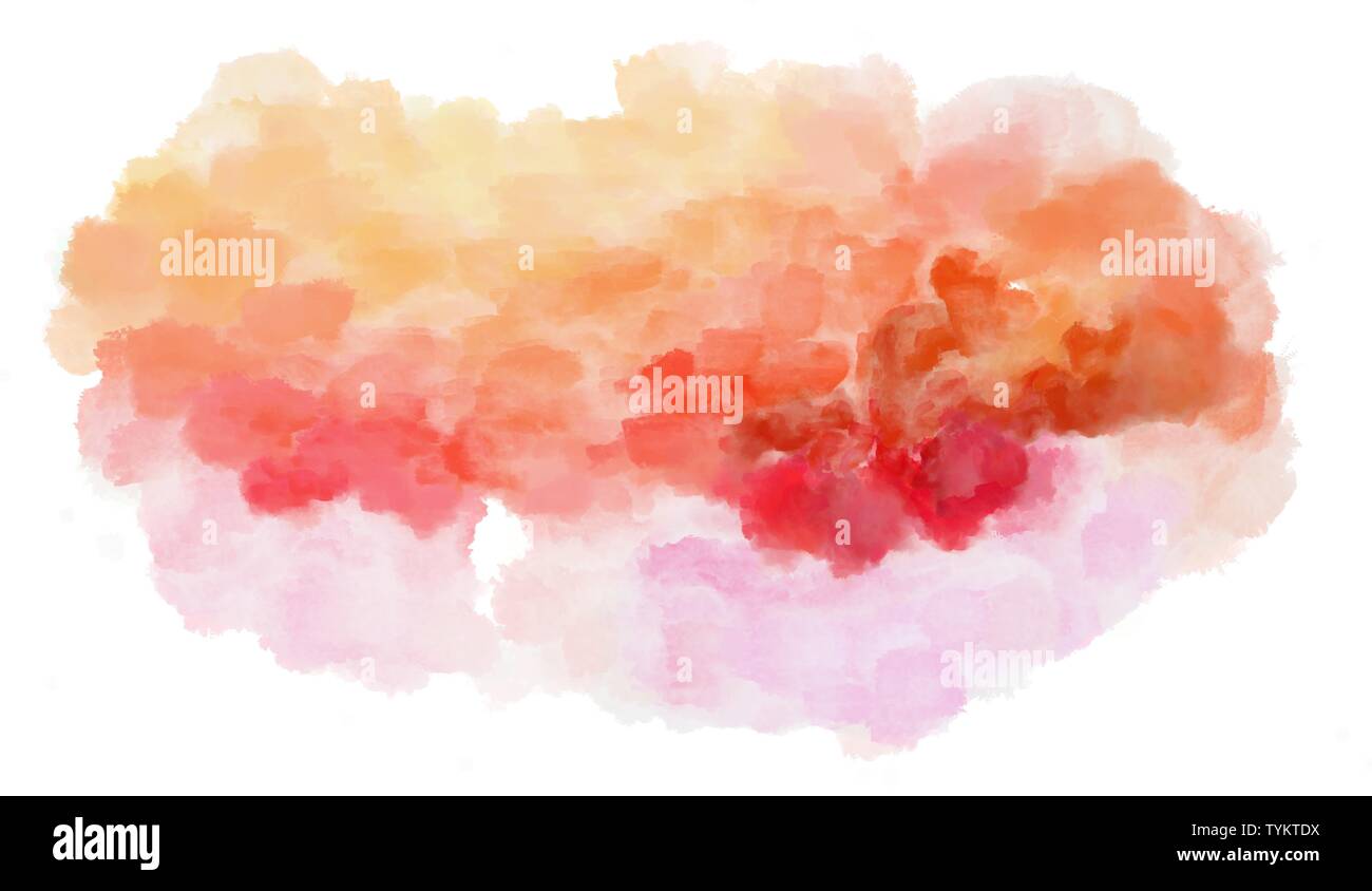 Watercolor Background Painting With Baby Pink Moderate Red And Salmon Colors Stock Photo Alamy