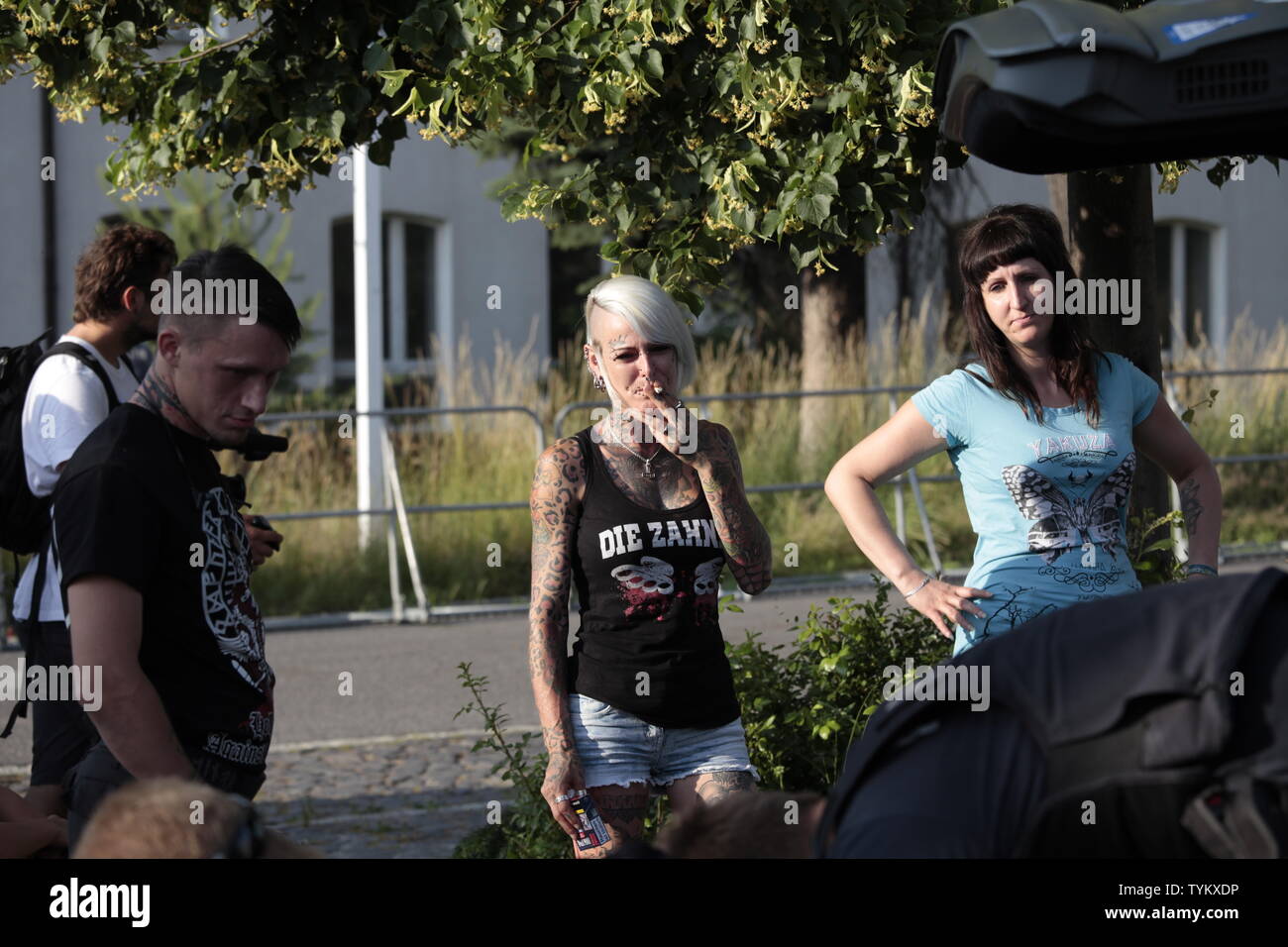 Ostritz Germany Schild und Schwert Festival Thorsten Heise NPD Arische  Bruderschaft 21062019 f Wehnert Stock Photo - Alamy