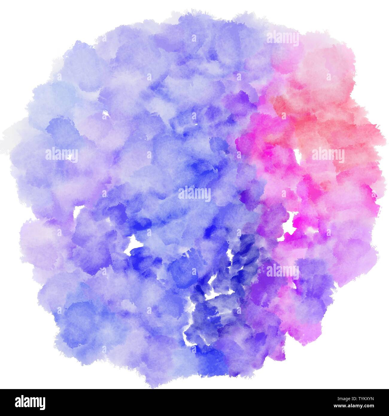 Circular Painting With Light Pastel Purple Blue Violet And