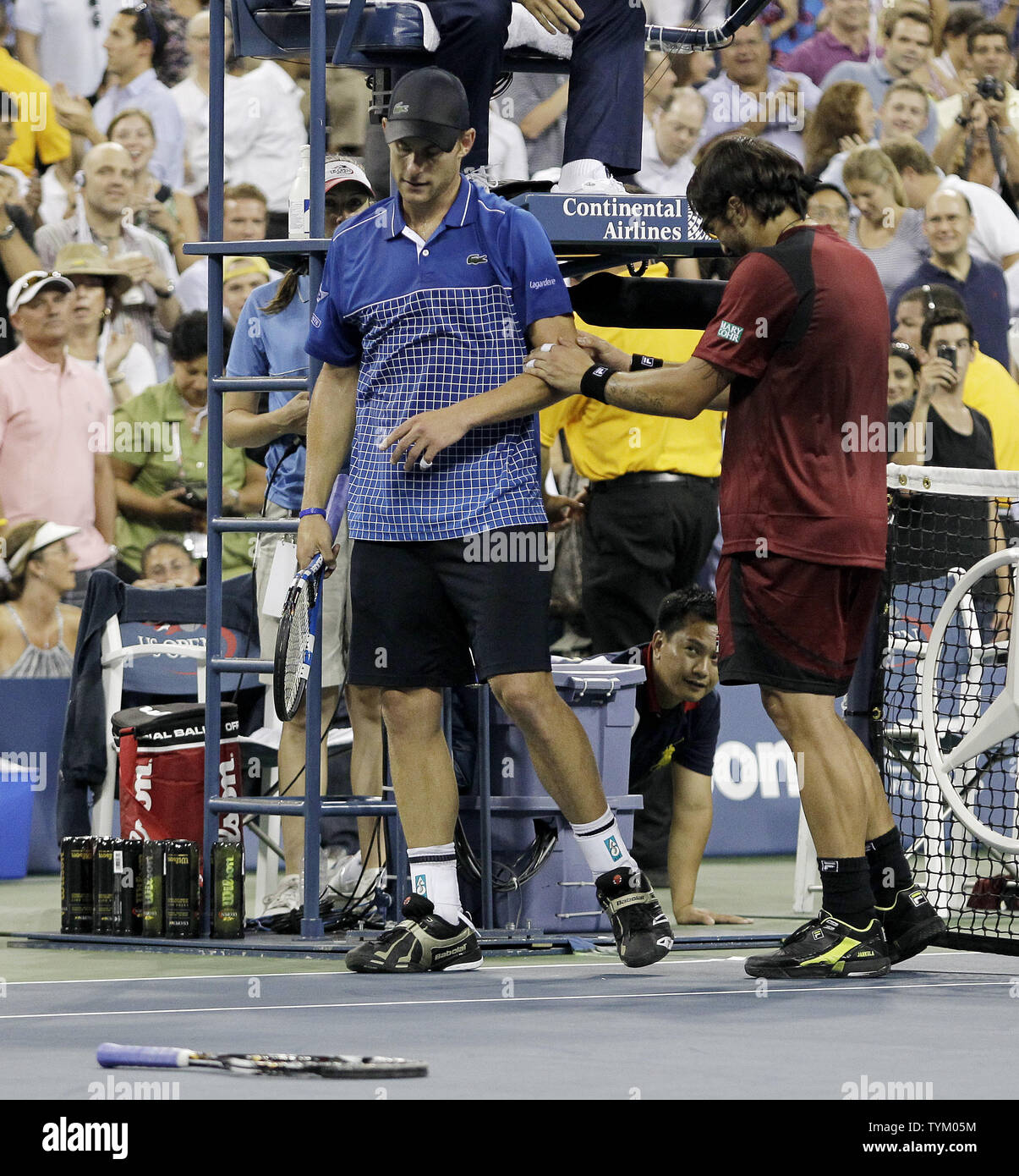 Janko Tipsarevic of Serbia in the second round of play at the 2012 US Open  tennis tournament, Wednesday, Aug. 29, 2012, in New York. (AP Photo/Paul  Bereswill Stock Photo - Alamy, image size:1205x1390