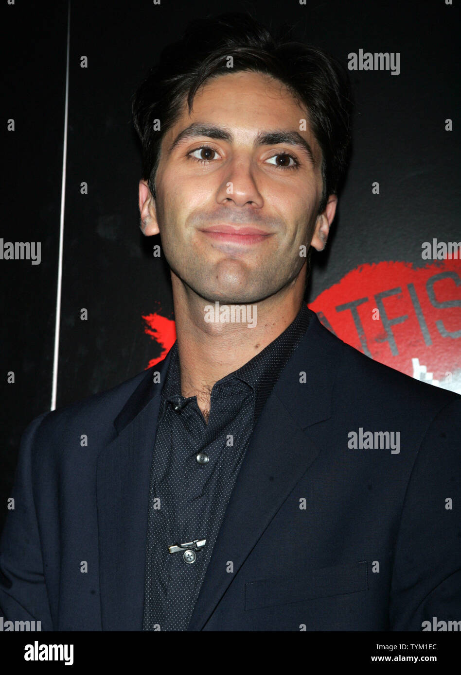 Nev Schulman arrives for the premiere of 'Catfish' at the Paris Theatre in New York on September 13, 2010.       UPI /Laura Cavanaugh Stock Photo