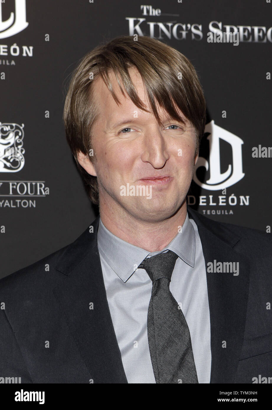 Tom Hooper arrives on the red carpet for "The King's Speech" Premiere