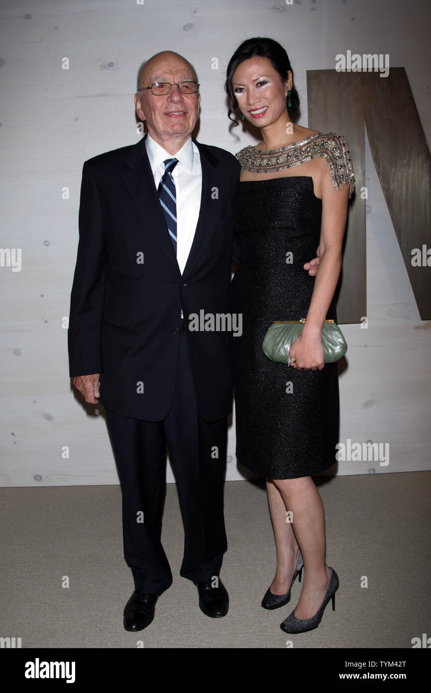 Rupert and Wendy Murdoch arrive for the Museum of Modern Art Film Benefit tribute to Kathryn Bigelow at MoMA in New York on November 10, 2010.       UPI /Laura Cavanaugh Stock Photo