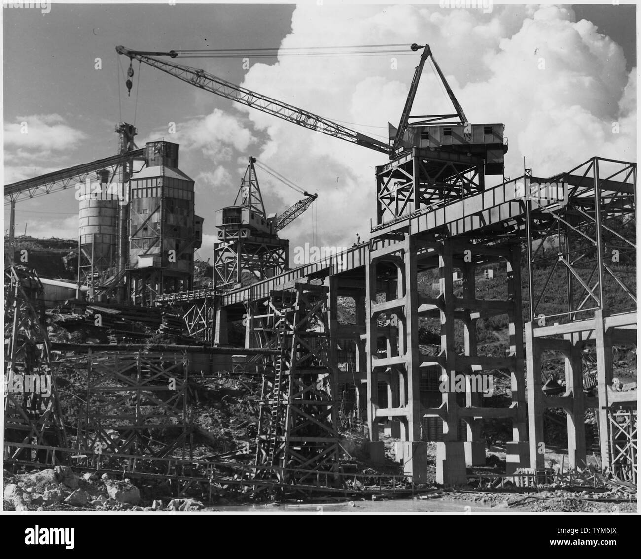 Tennessee Valley Authority Douglas Dam on the Franch Broad River Stock
