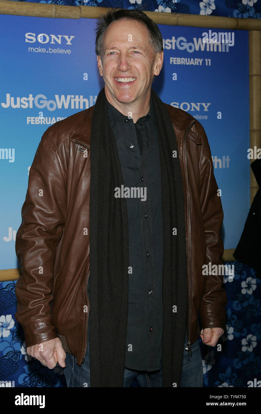 Dennis Dugan arrives at the 'Just Go With It' Premiere at the Ziegfeld Theater in New York on February 8, 2011.       UPI /Laura Cavanaugh Stock Photo