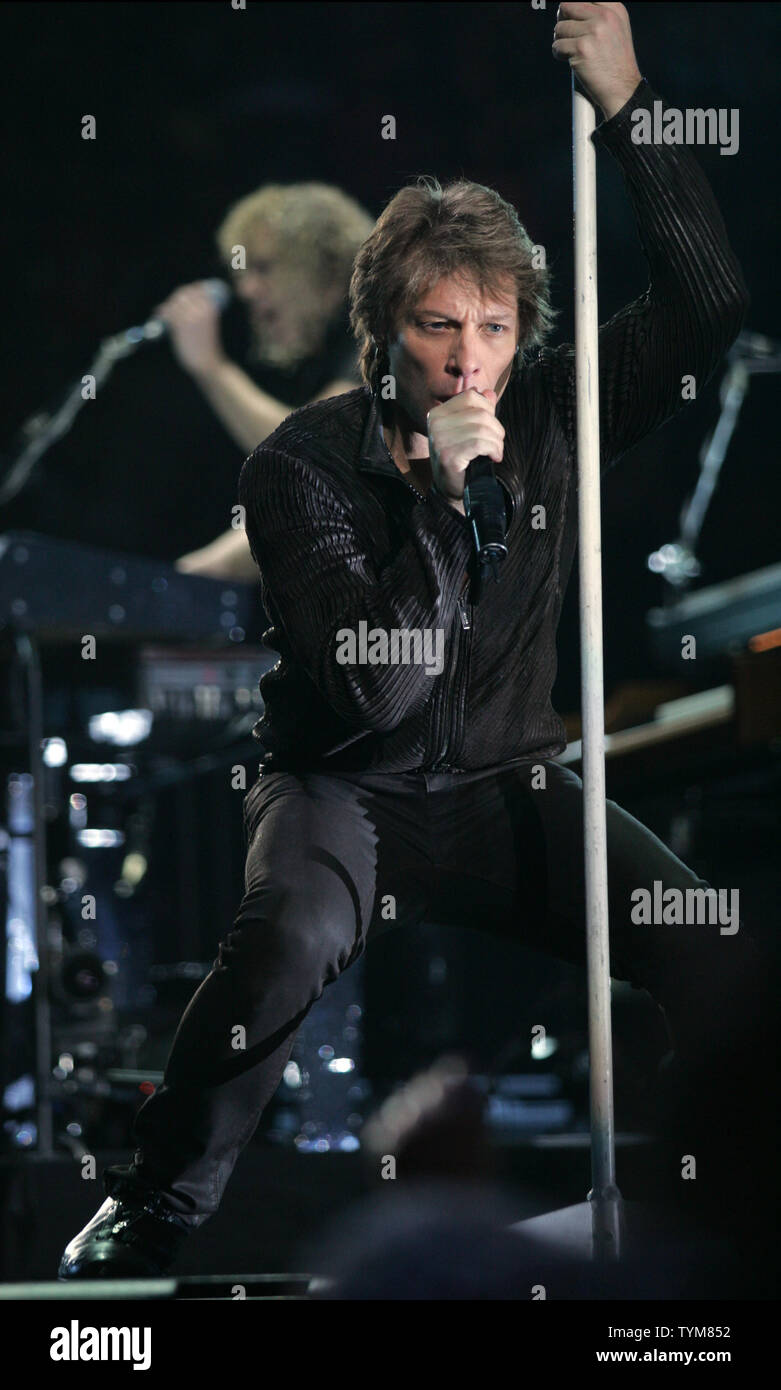 Bon Jovi performs in concert at Madison Square Garden in New York on ...