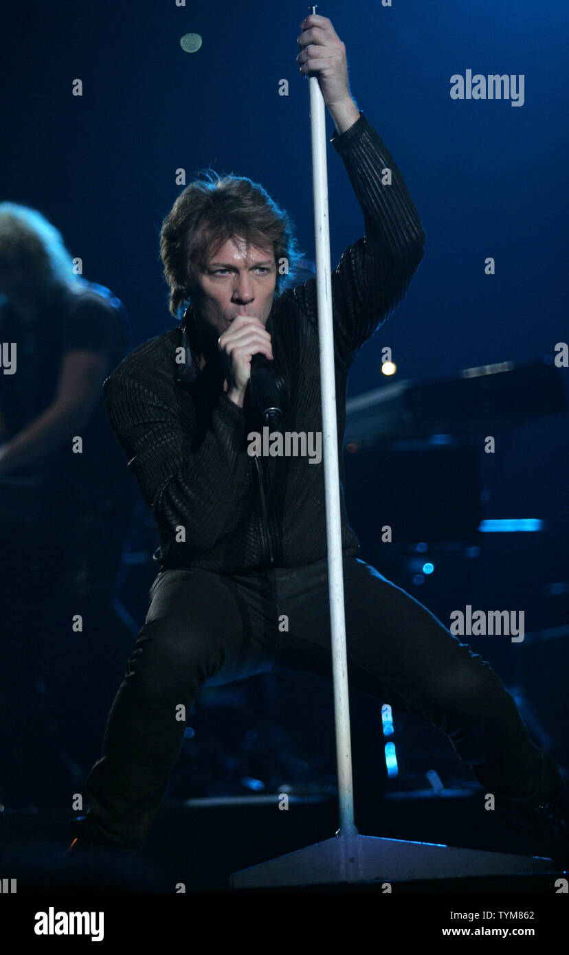 Bon Jovi performs in concert at Madison Square Garden in New York on ...