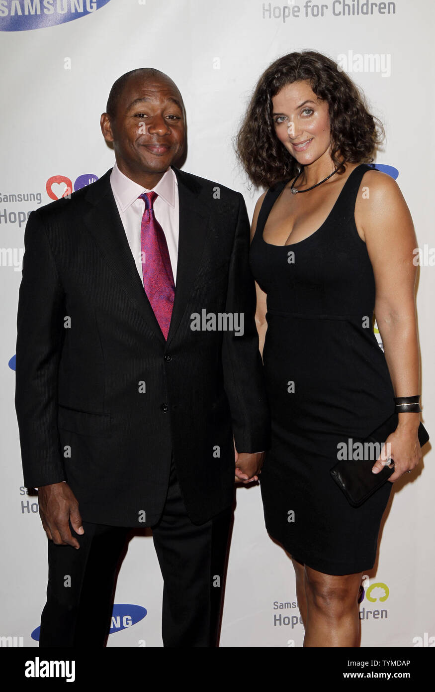 Nicole and Branford Marsalis arrive at the Samsung Hope for Children
