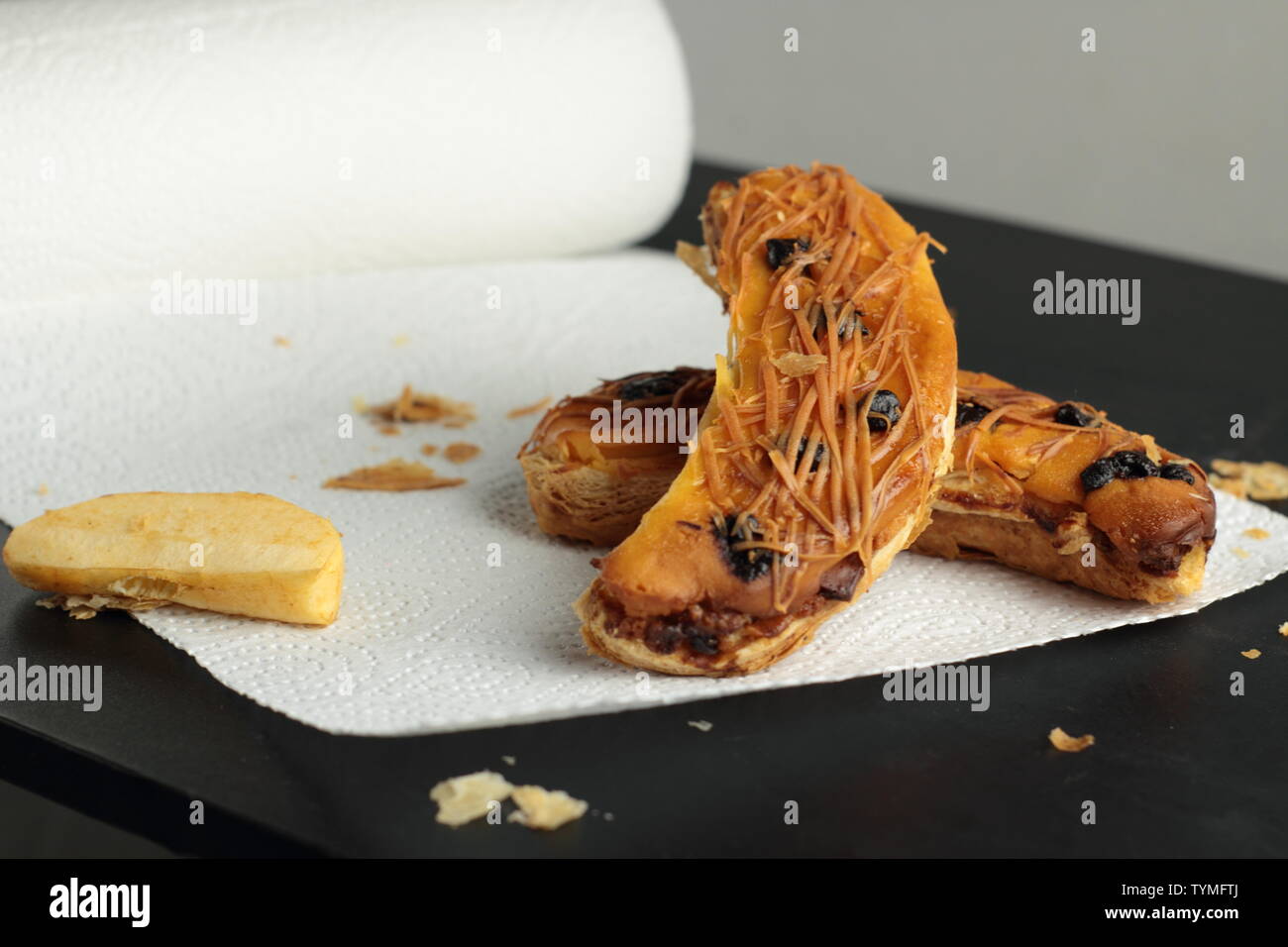 Chocolate Raisin Banana Stock Photo Alamy