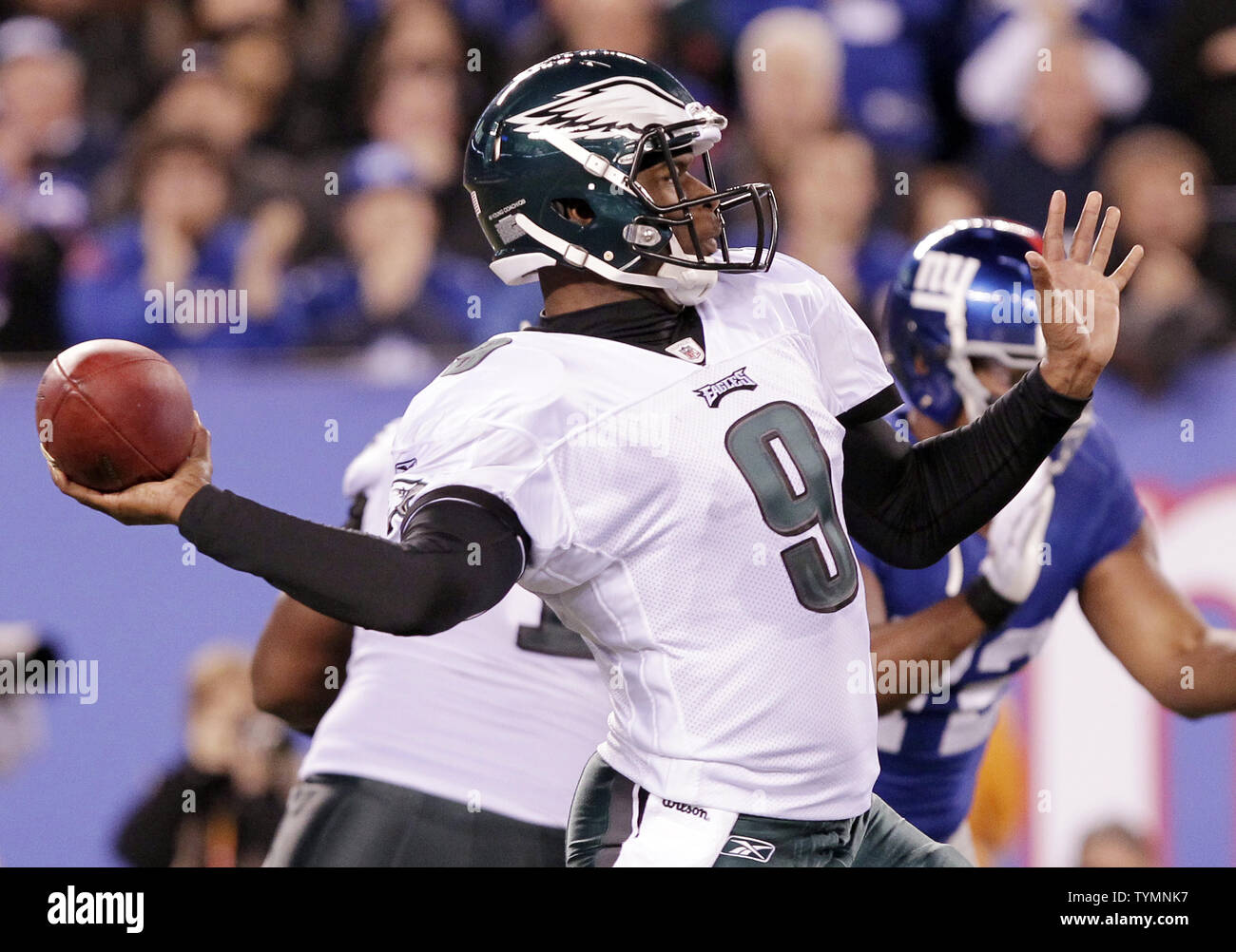 Sept. 1, 2011 - East Rutherford, New Jersey, U.S - Philadelphia Eagles  quarterback Vince Young (9) in National Football League action at Met Life  Stadium in East Rutherford New Jersey the Philadelphia