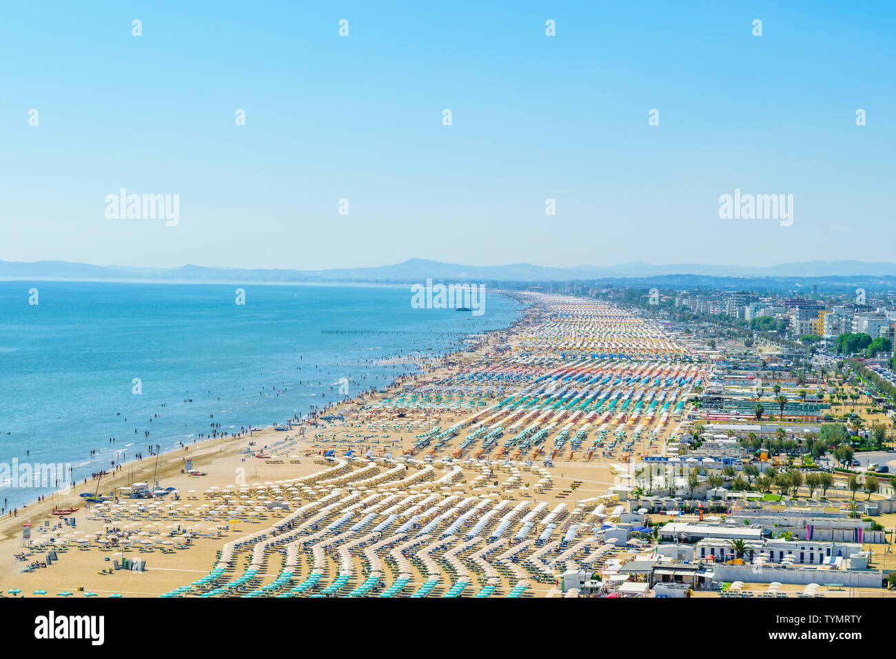 Skyline Rimini Rimini aerial hi-res stock photography and images - Alamy