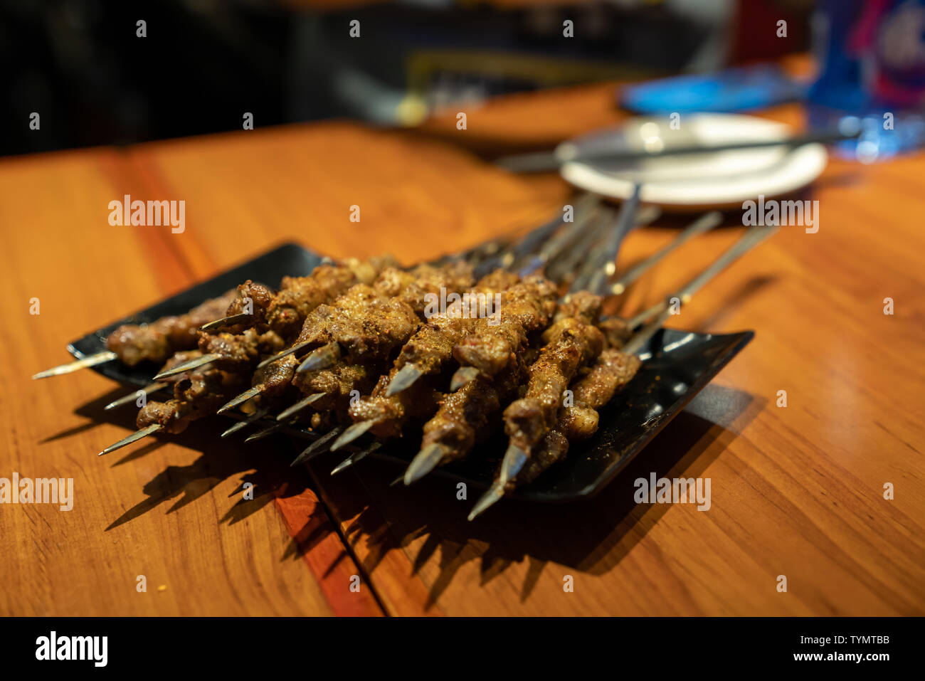 Barbecue lamb kebab Stock Photo Alamy
