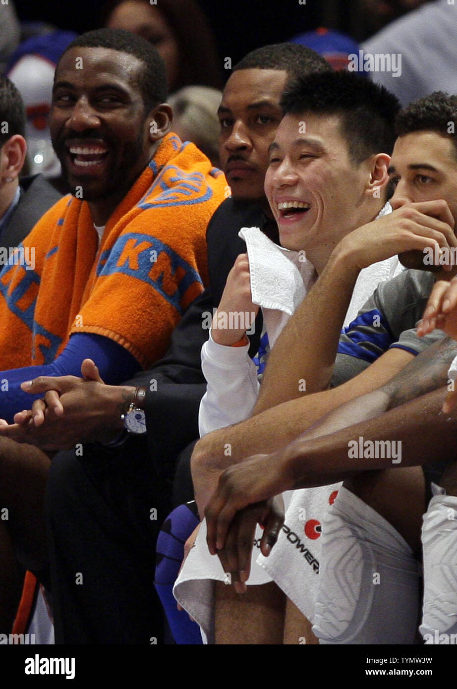 New York Knicks Amar E Stoudemire Carmelo Anthony And Jeremy Lin