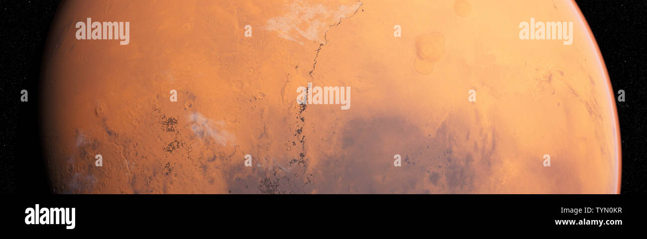 3d rendered illustration of the mars Stock Photo - Alamy