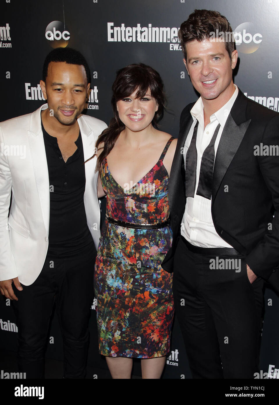 John Legend, Kelly Clarkson and Robin Thicke of the "Duets" attend the