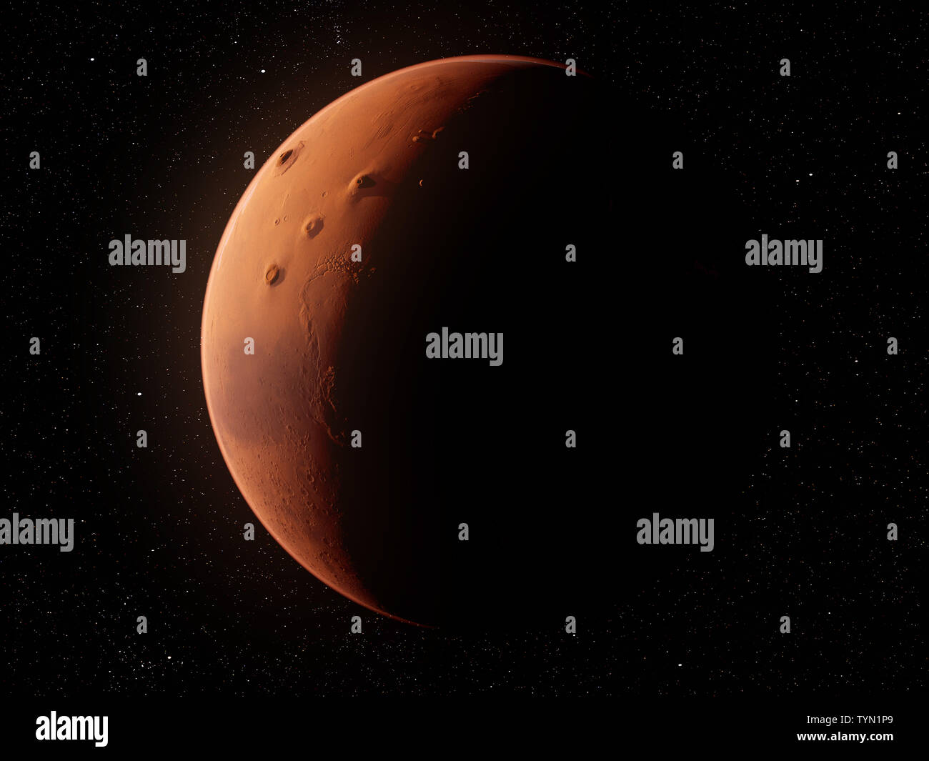 Dust storm on mars hi-res stock photography and images - Alamy