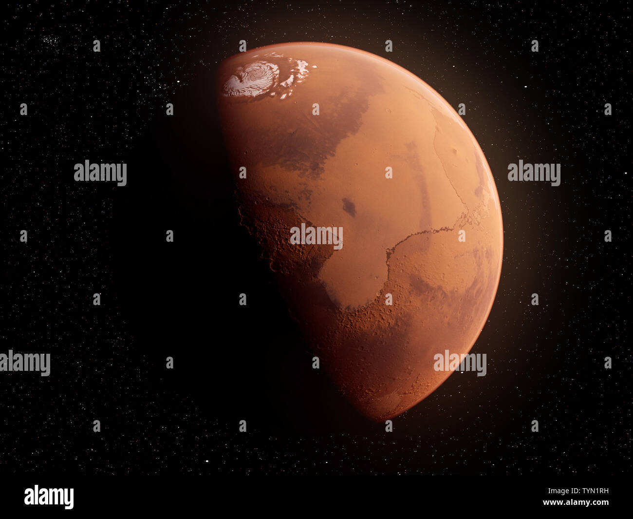 3d rendered illustration of the mars Stock Photo - Alamy