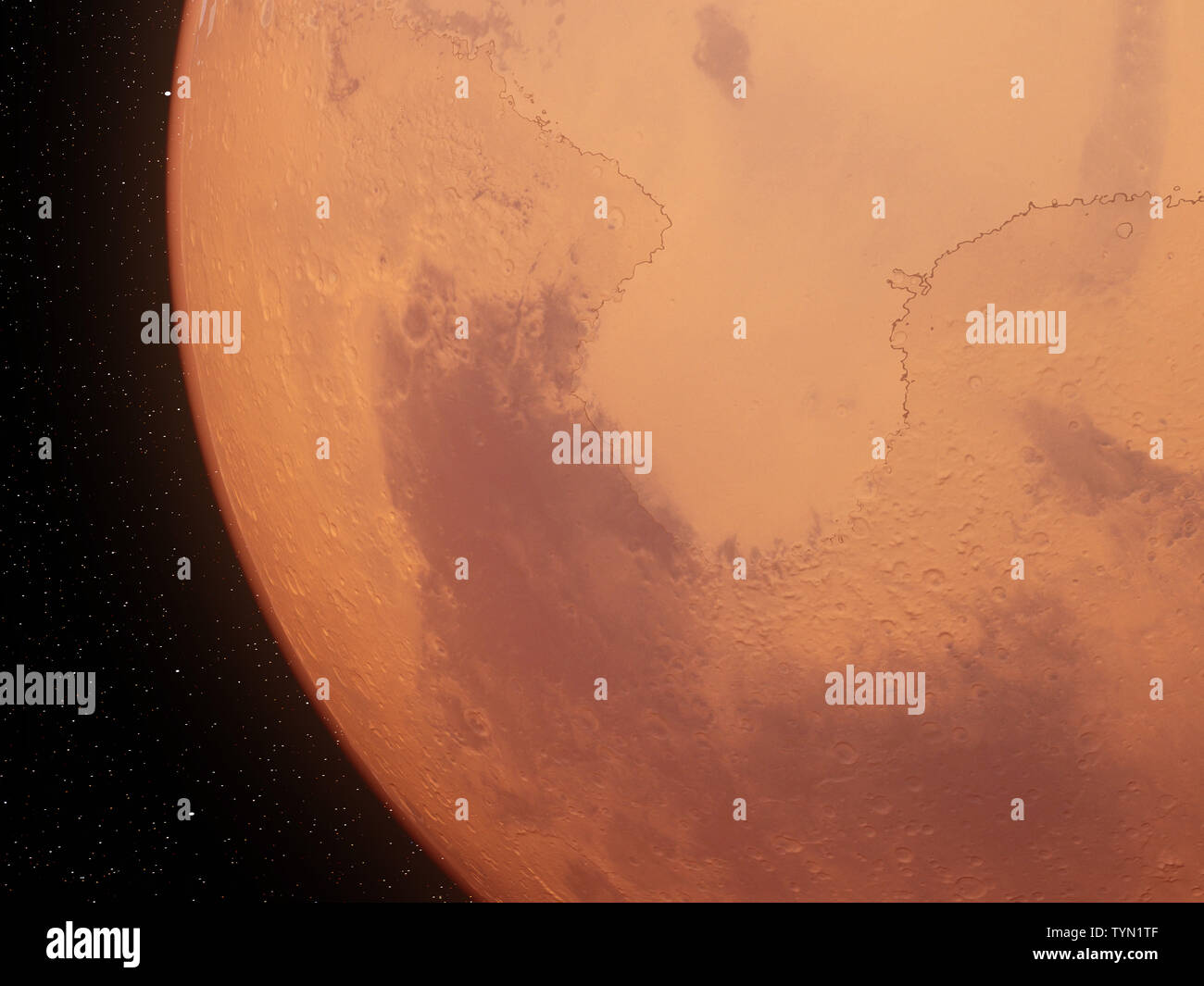 Dust storm on mars hi-res stock photography and images - Alamy