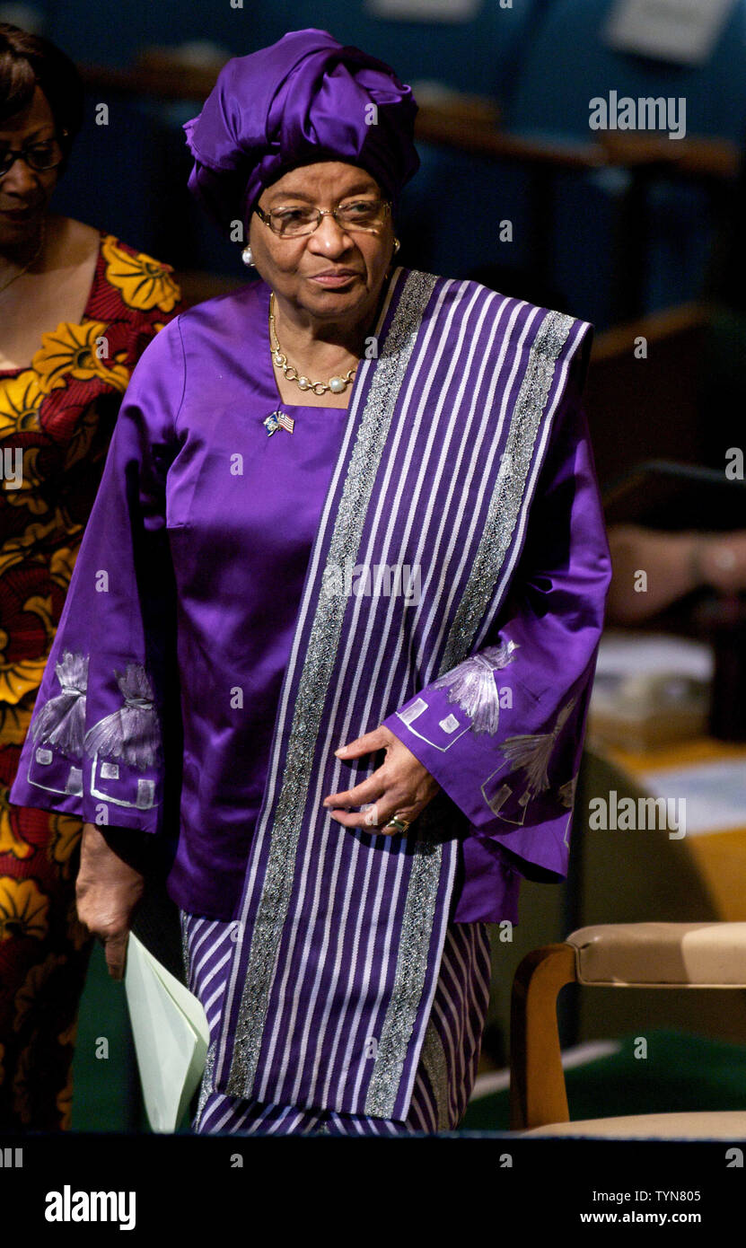 Ellen johnson sirleaf united nations hires stock photography and