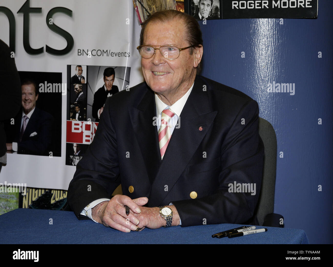 Sir Roger Moore Arrives To Sign Copies Of His Book Bond On Bond