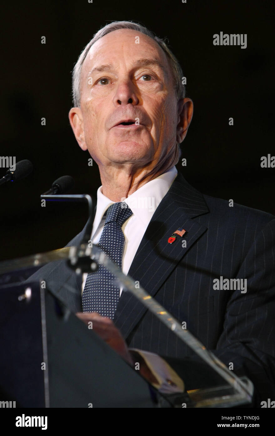 New York City Mayor Michael Bloomberg speaks during the centennial
