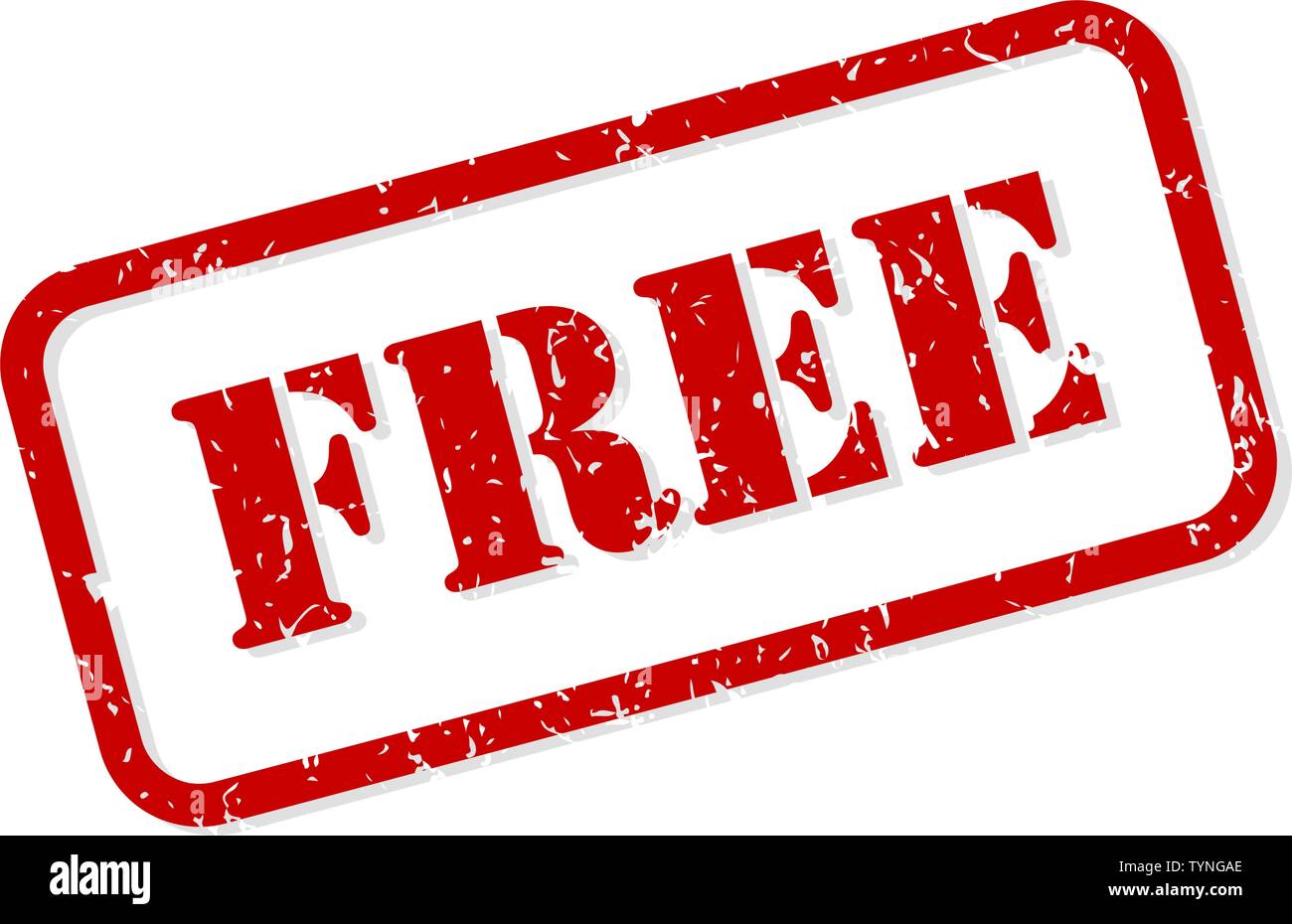 Free red rubber stamp vector isolated Stock Vector Image & Art - Alamy