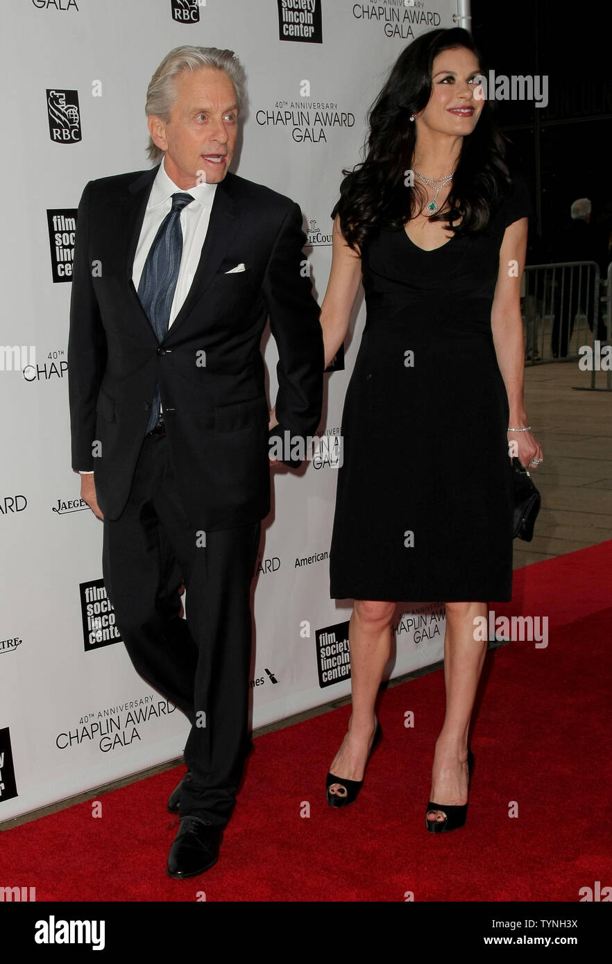 Michael Douglas and Catherine Zeta-Jones arrive at the 40th Annual