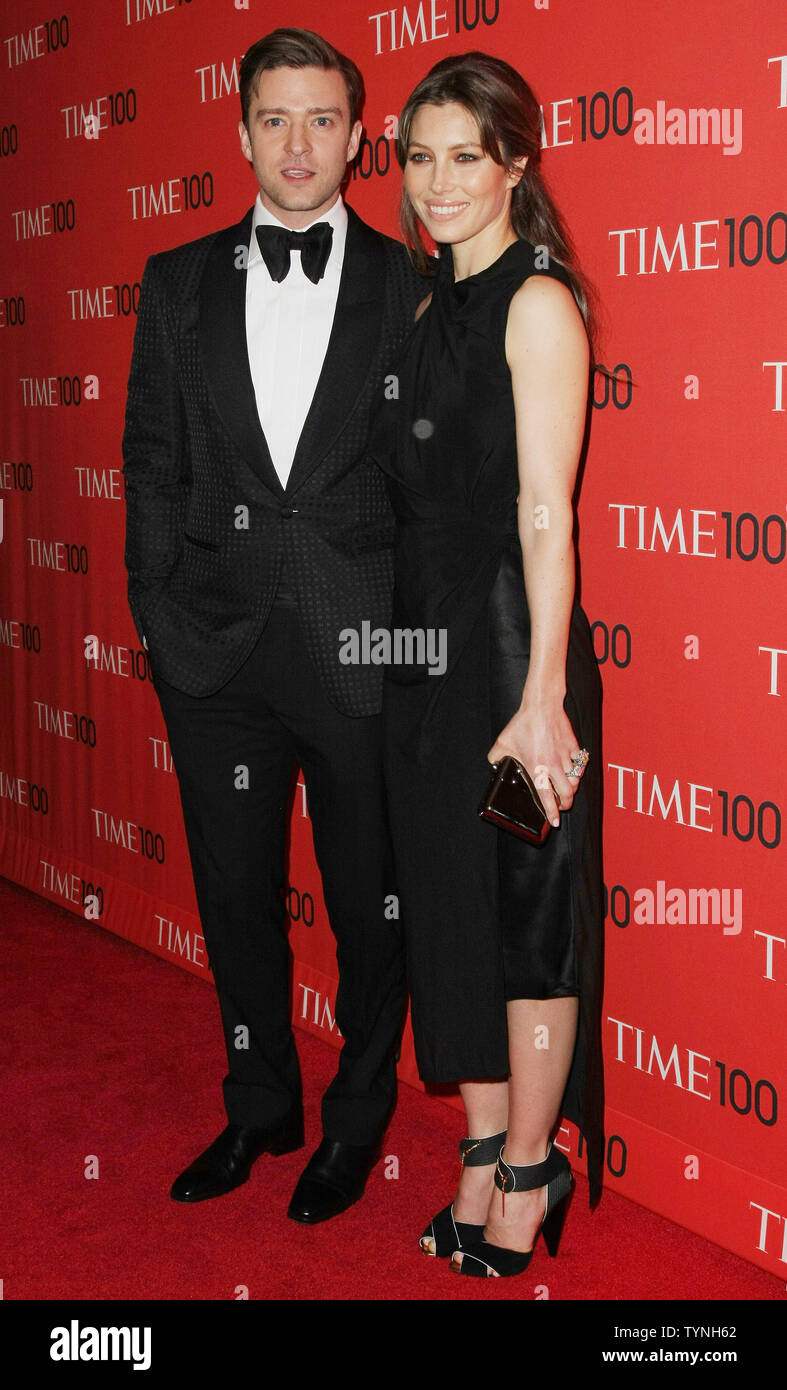 Justin Timberlake and Jessica Biel arrive at the TIME 100 Gala at Jazz ...