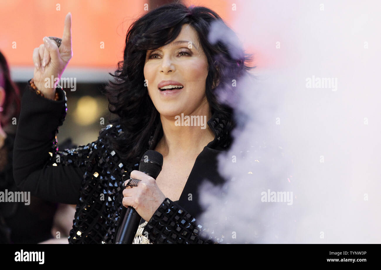 Cher Rockerfrller Cher performs on the NBC Today Show at Rockefeller Center in New York ...