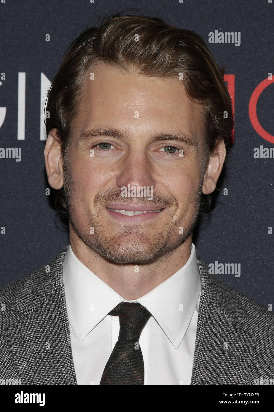 Josh Pence arrives on the red carpet at the premiere of Canon's Project Imaginat10n Film Festival at Alice Tully Hall in New York City on October 24, 2013.       UPI/John Angelillo Stock Photo