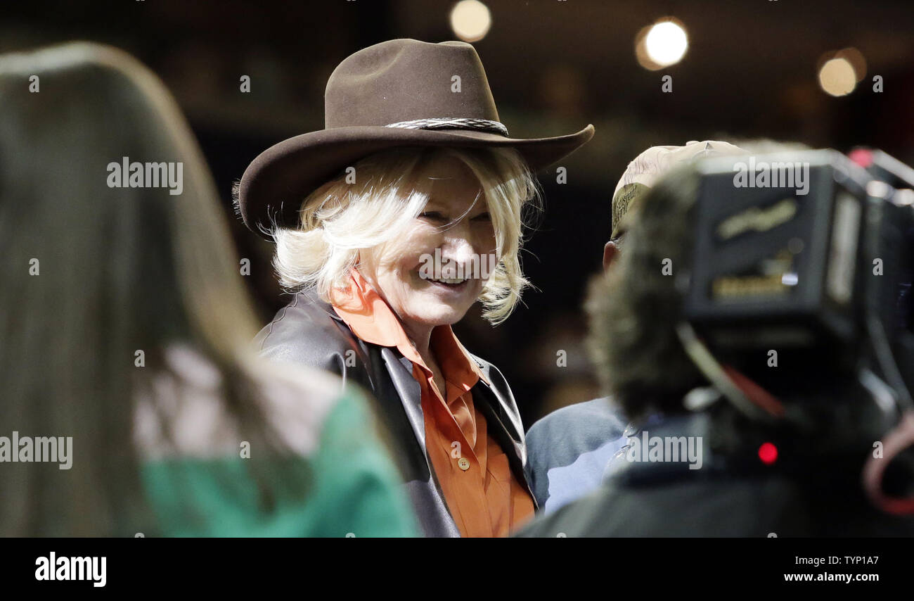 Martha Stewart wears a cowboy hat when 