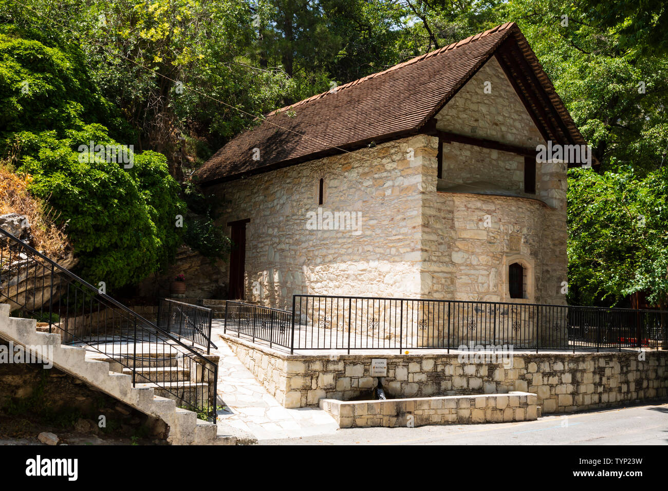 The Chapel of Ayios Timotheos and Ayia Mavri in the Troodos village of Koilani, Cyprus Stock Photo