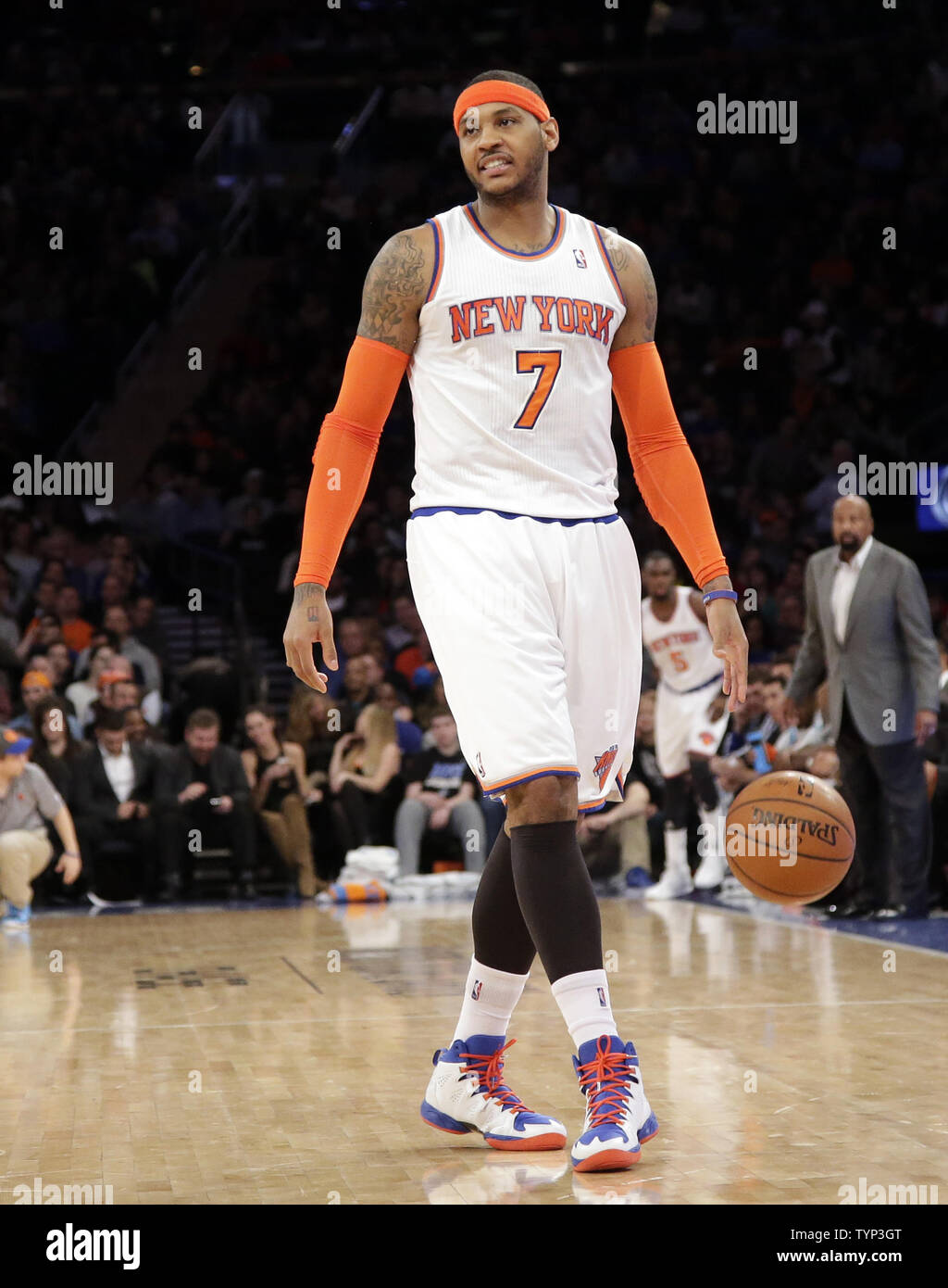 Carmelo Anthony 2014 New York Knicks Game Worn Sneakers