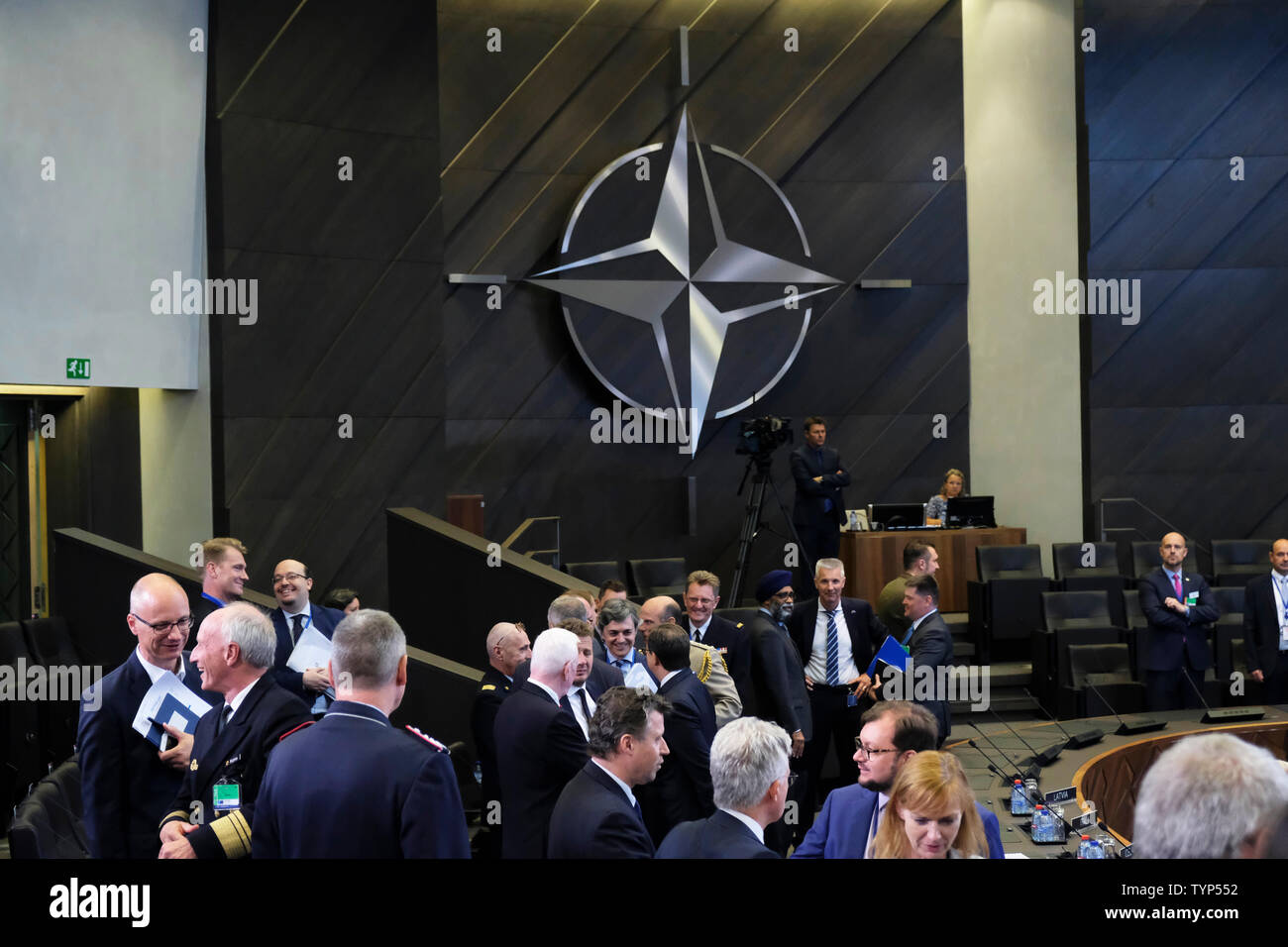 Brussels Belgium 26th June 2019 First Day Of NATO Defense Ministers   Brussels Belgium 26th June 2019 First Day Of Nato Defense Ministers Meeting Is Held At Nato Headquarters Credit Alexandros Michailidisalamy Live News TYP552 