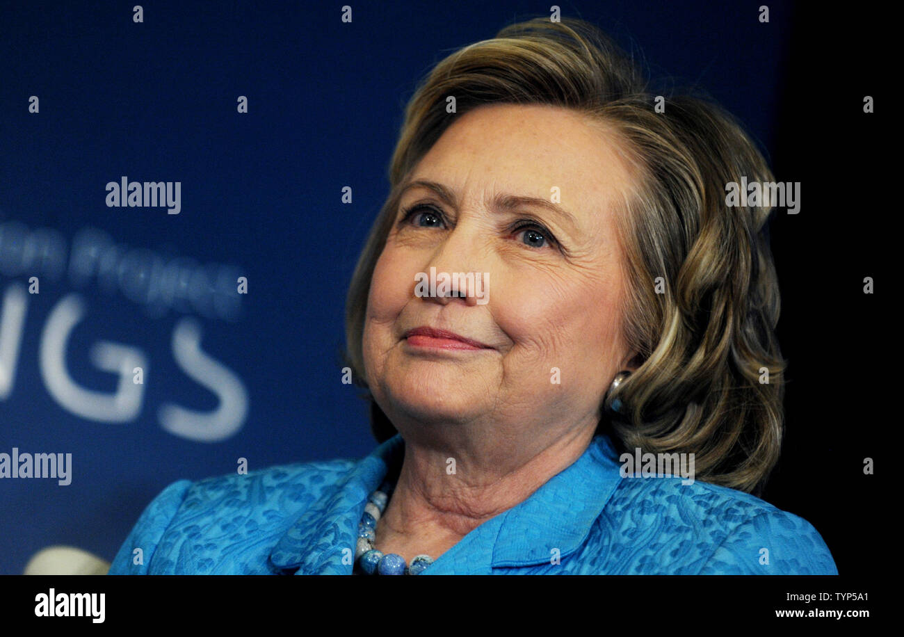 Former Us Secretary Of State Hillary Clinton Speaks At A No