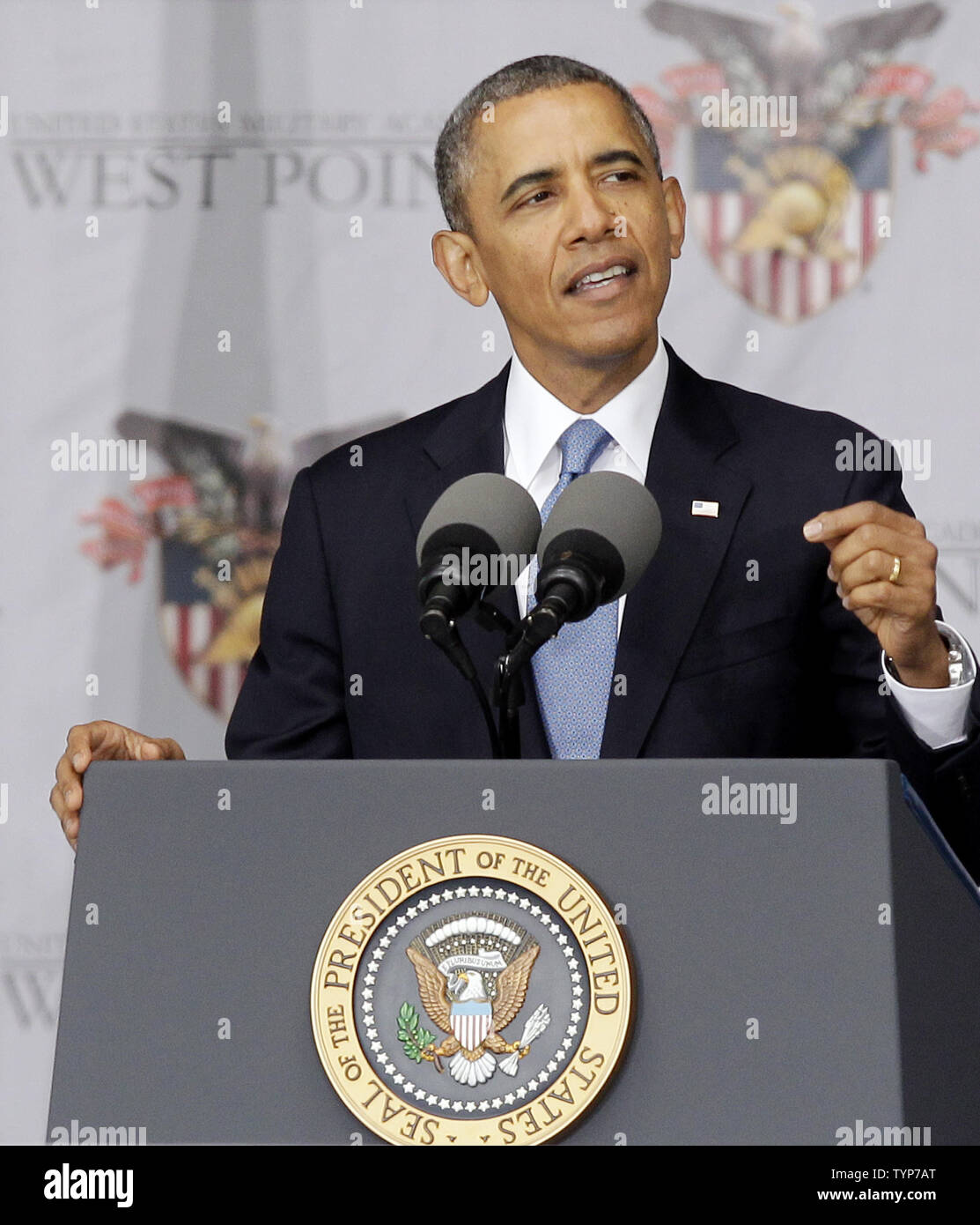 United States President Barack Obama gives the graduation address at ...