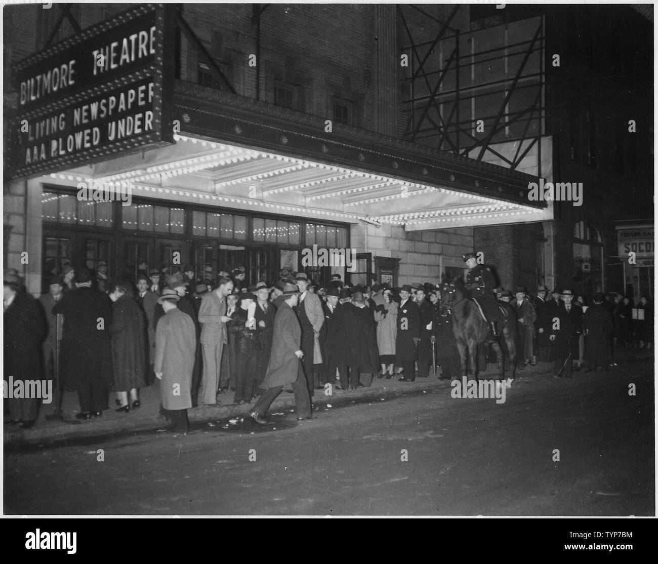 WPA Federal Theater Project in New York:Living Newspaper:AAA Plowed Under Stock Photo