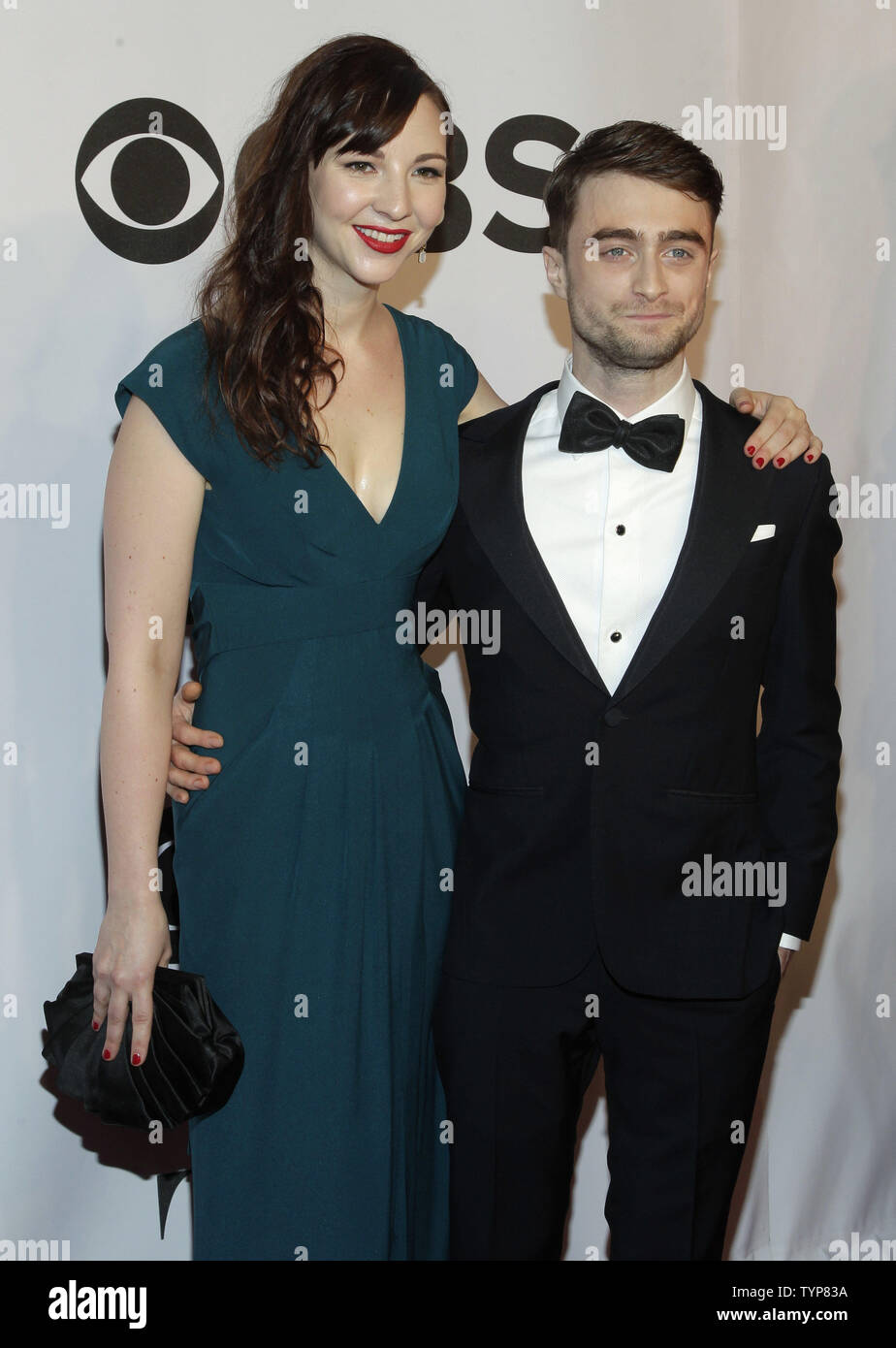 Erin Darke and Daniel Radcliffe arrive on the red carpet at the 68th