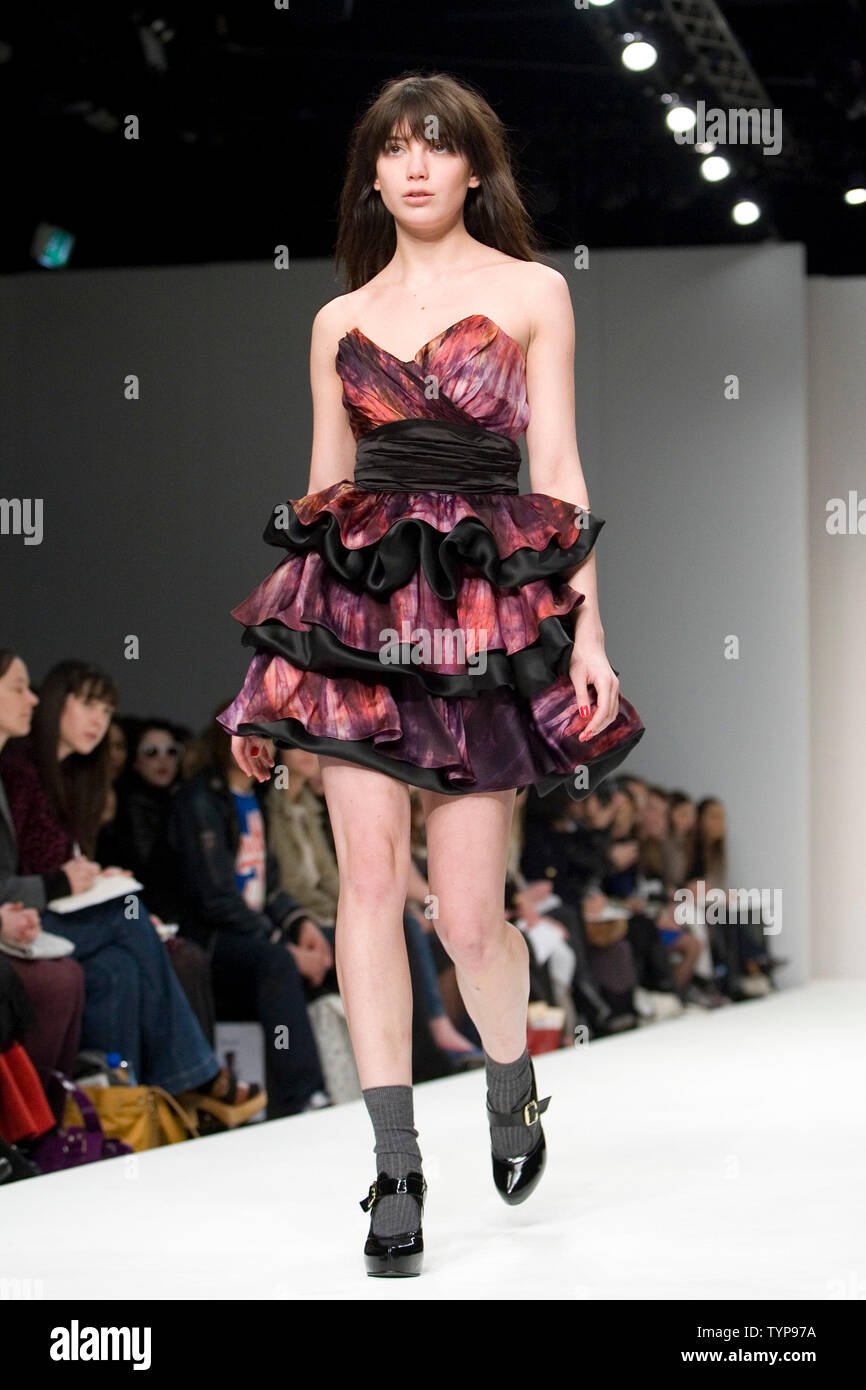 Runway show by PPQ during London Fashion Week, February 2008 Stock Photo